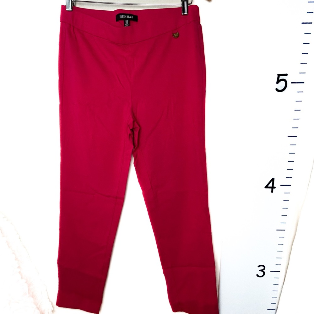 Ellen Tracy Barbiecore Pink Skinny Pants US10